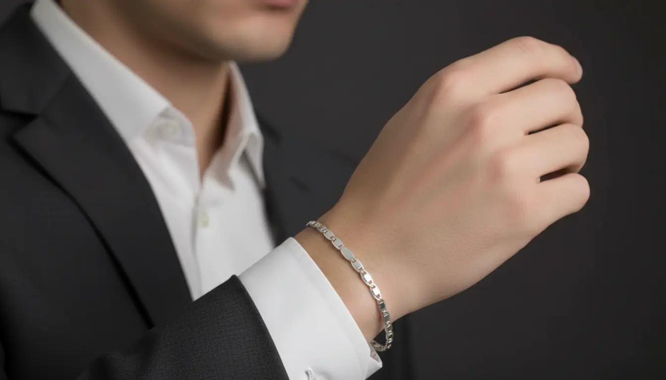 Vista de Pulsera tipo Valentino para Hombre